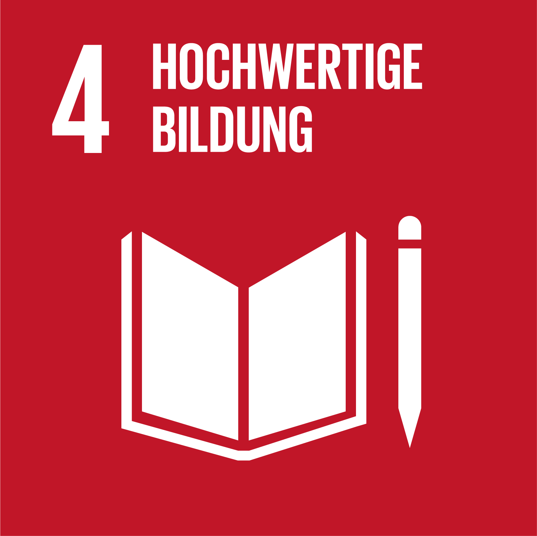 SDG 4 Hochwertige Bildung Icon
